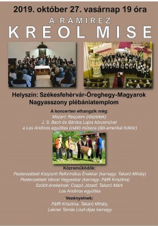 A. Ramirez Kreol mise című műve csendül fel vasárnap az öreghegyi templomban